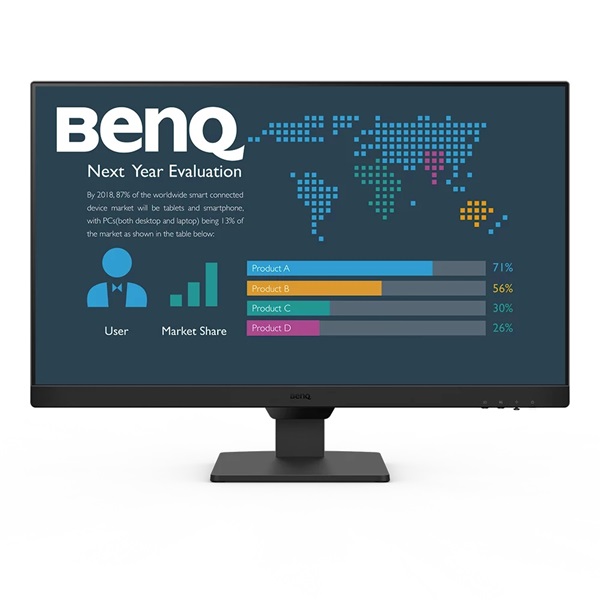 BENQ IPS monitor 23,8" BL2490 1920x1080, 250 cd/m2, 5ms, 100 Hz, Eye Care, 2xHDMI, DisplayPort, hangszóró - Image 1