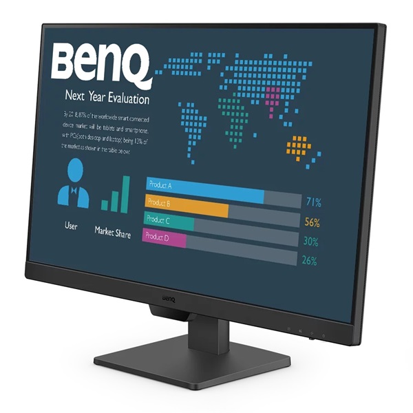 BENQ IPS monitor 23,8" BL2490 1920x1080, 250 cd/m2, 5ms, 100 Hz, Eye Care, 2xHDMI, DisplayPort, hangszóró - Image 2