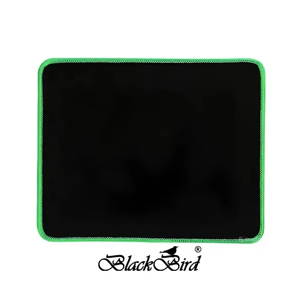 BLACKBIRD Egérpad Gamer NanoGlide  21x25cm 3mm vastag zöld varrott szegély
