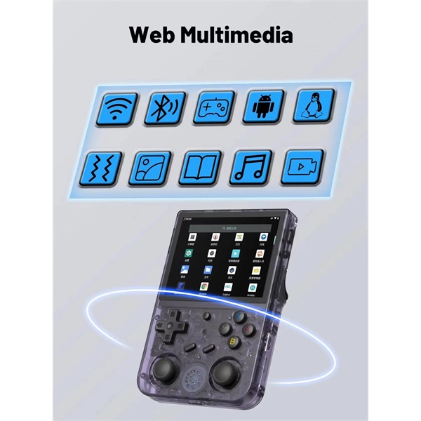 BLACKBIRD Hordozható Mini játék konzol RG353VS Cortex A55/16GB, Linux, Wifi, HDMI - Image 3