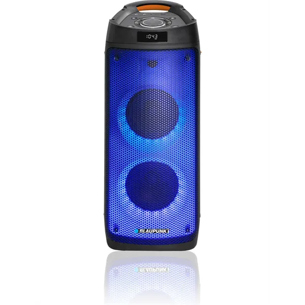 BLAUPUNKT PB06DB Bluetooth party hangszóró, 2 db mikrofon,  RMS,TWS,FM,AUX, 500W, Fekete (RTVBLAS015)