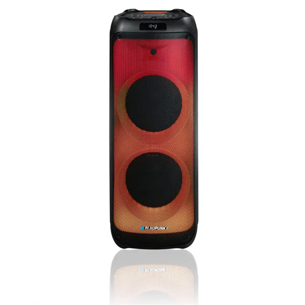 BLAUPUNKT PB12DB Bluetooth party hangszóró, karaoke, 2 db mikrofon, LED, 1600W, Fekete (RTVBLAS017)