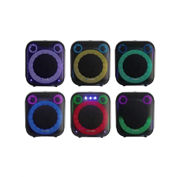 BLAUPUNKT PB6LED Hordozható Bluetooth hangszóró, LED, Karaoke, Fekete (RTVBLAS033) - Image 4
