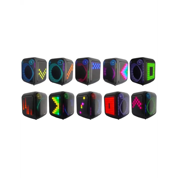 BLAUPUNKT PB6LED Hordozható Bluetooth hangszóró, LED, Karaoke, Fekete (RTVBLAS033) - Image 5