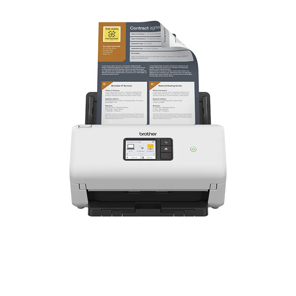 BROTHER Asztali dokuszkenner ADS4500W, A4, 35 oldal/perc, USB/LAN/Wifi, ADF, duplex, 1200x1200 dpi, 256MB - Image 1