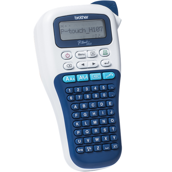 BROTHER Címkenyomtató PT-H107, kézi, thermál, 20mm/mp, ABC billenytűzet, TZe szalag 3,5-12mm - Image 3