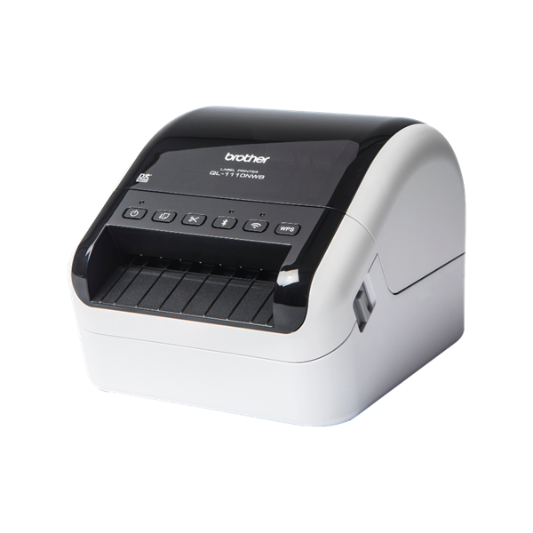 BROTHER Címkenyomtató QL1110NWBC, asztali, thermál,  110mm/mp, USB/BT/LAN/Wifi, 300dpi, kijelző, DK címke - Image 4