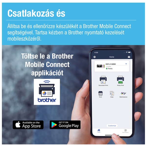 Brother MFC-T930W (A4,13 lap/perc,WiFi/USB/LAN,6000x1200dpi,ADF,duplex,128MB) színes multifunkciós tintasugaras nyomtató - Image 10