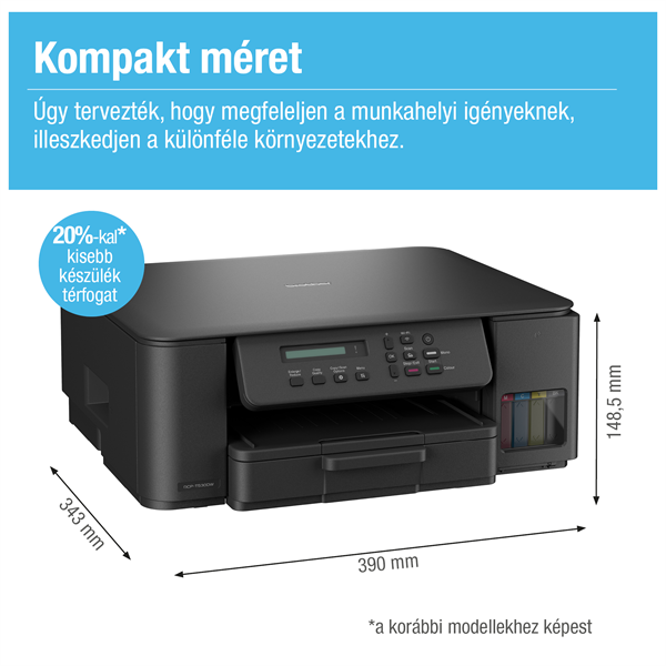 BROTHER Tintasugaras MFP NY/M/S DCP-T530W, A4, színes, 16 lap/perc, WiFi/USB, 6000x1200dpi, duplex, 128MB - Image 8