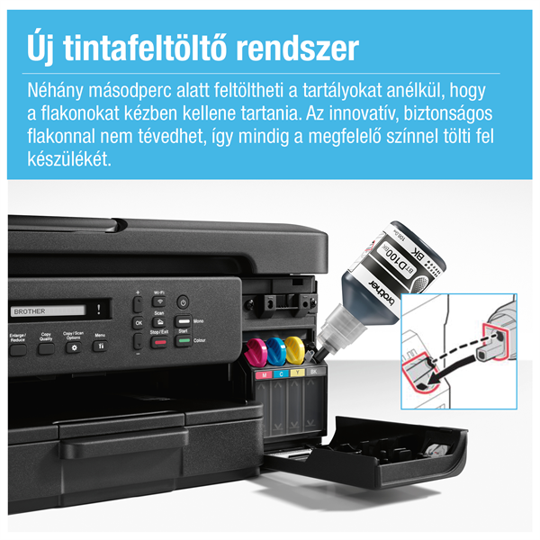 BROTHER Tintasugaras MFP NY/M/S DCP-T730W, színes, 16 lap/perc, WiFi/USB, 6000x1200dpi, ADF, duplex, 128MB - Image 4