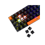 Baracuda DOLPHIN-B/BL-US, BGK-03121B/BL-US, fekete mechanikus gamer billentyűzet kék kapcsolóval, angol - Image 4