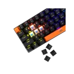 Baracuda DOLPHIN-B/BL-US, BGK-03121B/BL-US, fekete mechanikus gamer billentyűzet kék kapcsolóval, angol - Image 4
