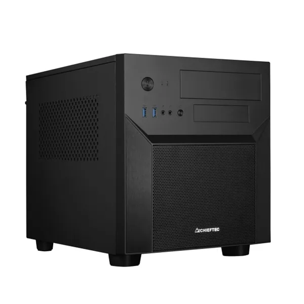 CHIEFTEC ház, Pro Cube, M-ATX, Cube, fekete