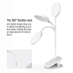 COLORWAY Asztali LED lámpa, Flexible & Clip 2 beépített akkumulátorral Fehér (CW-DL10FCB-W) - Image 4