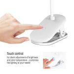 COLORWAY Asztali LED lámpa, Flexible & Clip 2 beépített akkumulátorral Fehér (CW-DL10FCB-W) - Image 5