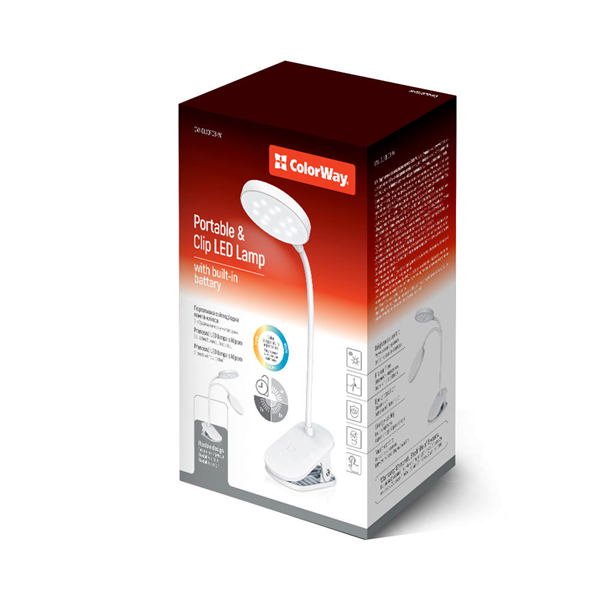 COLORWAY_Asztali_LED_lampa_Flexible_Clip_2_beepitett_akkumulatorral_Feher_CW-DL10FCB-W-i1582501.png COLORWAY Asztali LED lámpa, Flexible & Clip 2 beépített akkumulátorral Fehér (CW-DL10FCB-W) - Image 7