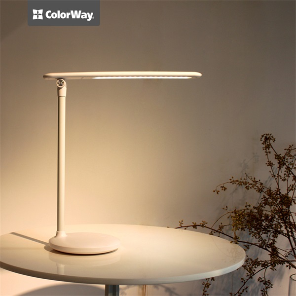 COLORWAY_Asztali_LED_lampa_beepitett_akkumlator_dontheto_3200-4300-6500k_300_lm_feher_CW-DL02B-W-i633768.jpg COLORWAY Asztali LED lámpa beépített akkumlátor,  dönthető, 3200-4300-6500k, 300 lm, fehér (CW-DL02B-W) - Image 4