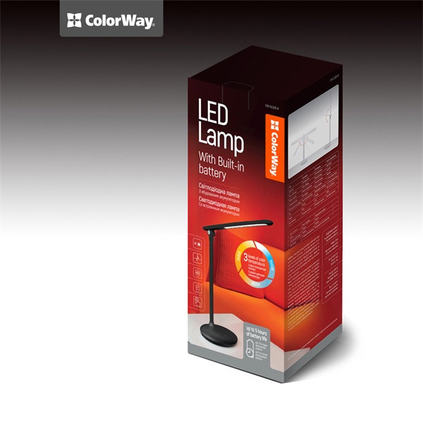 COLORWAY_Asztali_LED_lampa_beepitett_akkumlator_dontheto_3200-4300-6500k_300_lm_fekete_CW-DL02B-B-i633773.jpg COLORWAY Asztali LED lámpa beépített akkumlátor,  dönthető, 3200-4300-6500k, 300 lm, fekete (CW-DL02B-B) - Image 1