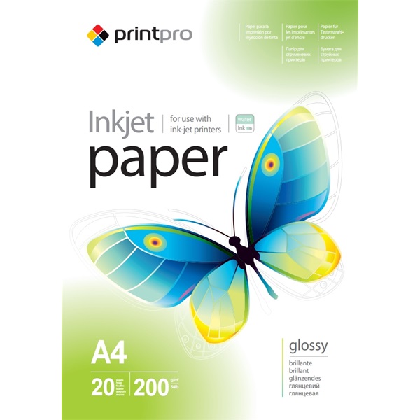 COLORWAY Fotópapír, PrintPro magasfényű 200 g/m2, A4, 20 sht (PGE200020A4)