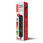 COLORWAY Hálózati elosztó, CW-CHE44PDB, 4 tápcsatlakozó/4USB (C típusú PD20W + 3USB QC3.0) (45W) Fekete 2M - Image 4