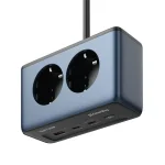 COLORWAY Hálózati és USB elosztó, 2 dugalj, 2x220V/1xUSB-A/2xUSB-C (GaN45W) - Image 2