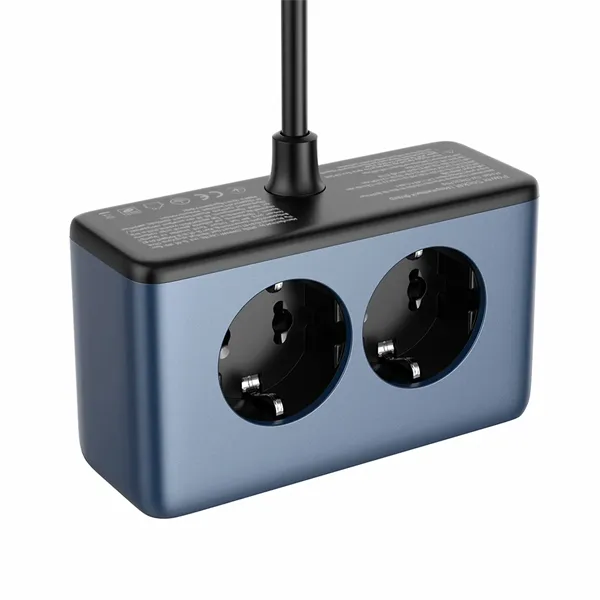 COLORWAY Hálózati és USB elosztó, 2 dugalj, 2x220V/1xUSB-A/2xUSB-C (GaN45W) - Image 3