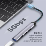 COLORWAY USB-elosztó CW-HUB04, USB-C 4-B-1 USB2.0X3/USB3.0 - Image 11