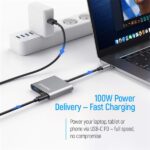 COLORWAY USB hub (dokkolóállomás) ColorWay USB-C 3 az 1-ben Type C PD 100W/USB3.0/HDMI 4K (CW-HUB08) - Image 4