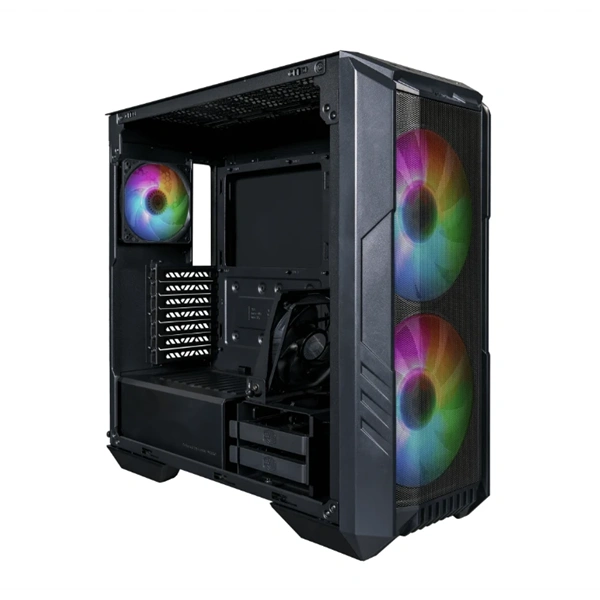 COOLER MASTER Ház ATX HAF 500, Tápegység nélkül, Fekete