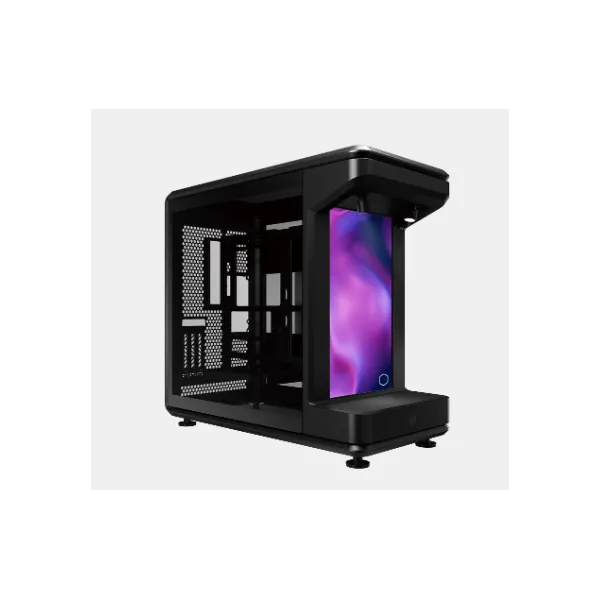 COOLER MASTER Ház ATX MASTERFRAME 360 Stage LCD,Tápegység nélkül, Fekete
