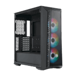 COOLER MASTER Ház Midi ATX MasterBox 520 + 3db Ventilátor + HUB, Tápegység nélkül, Üvegfalú, fekete - Image 5