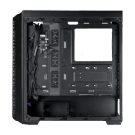 COOLER MASTER Ház Midi ATX MasterBox 520 + 3db Ventilátor + HUB, Tápegység nélkül, Üvegfalú, fekete - Image 6