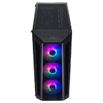 COOLER MASTER Ház Midi ATX MasterBox MB520 ARGB + 4db Ventilátor, Tápegység nélkül, Üvegfalú, Fekete - Image 3