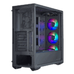 COOLER MASTER Ház Midi ATX MasterBox MB520 ARGB + 4db Ventilátor, Tápegység nélkül, Üvegfalú, Fekete - Image 5