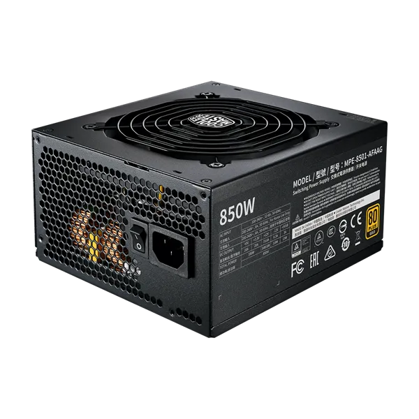 COOLER MASTER Tápegység MWE GOLD V2 850W 80+ Gold moduláris ATX 3.1 - Image 2