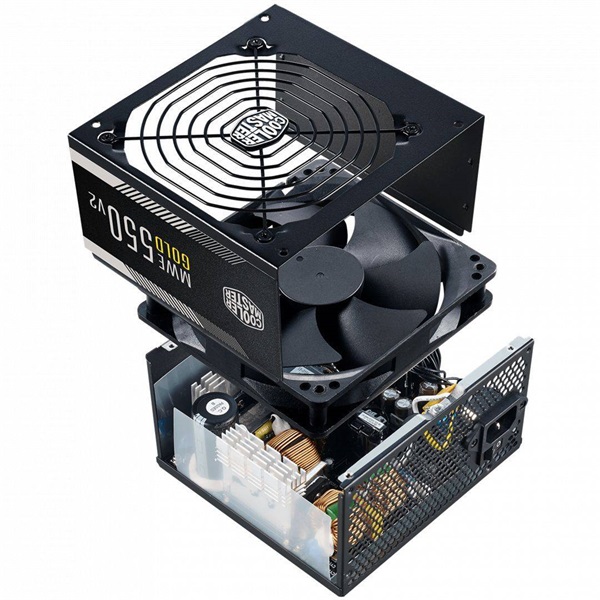COOLER MASTER Tápegység MWE GOLD 550W, 12cm, 80+ Gold V2, fekete - Image 7