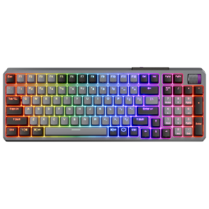 COOLER MASTER Vezeték Nélküli Billentyűzet MK770 Mechanikus Gaming, Red Switch, Space Grey, magyar