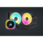 CORSAIR CPU hűtő iCUE LINK H100i RGB AIO (vízhűtés), 2 Ventilátorots, LGA1700 támogatással, fekete