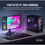 CORSAIR CPU hűtő iCUE LINK H100i RGB AIO (vízhűtés), 2 Ventilátorots, LGA1700 támogatással, fekete - Image 9