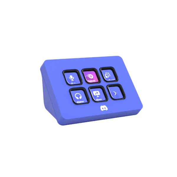 CORSAIR ELGATO STREAM DECK DISCORD Edition, 6 Testreszabható LCD Billentyű, lila - Image 1