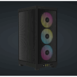 CORSAIR Ház 2000D RGB AIRFLOW Mini-ITX, 3xAF120 RGB SLIM Ventillátorral, SFX Tápegység nélkül, Edzett Üveg, fekete