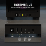 CORSAIR Ház 2000D RGB AIRFLOW Mini-ITX, 3xAF120 RGB SLIM Ventillátorral, SFX Tápegység nélkül, Edzett Üveg, fekete - Image 6