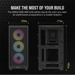 CORSAIR Ház Mini-ITX 2000D RGB AIRFLOW, SFX Tápegység nélkül, fekete - Image 7