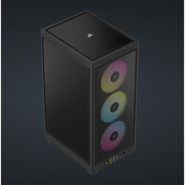 CORSAIR Ház 2000D RGB AIRFLOW Mini-ITX, 3xAF120 RGB SLIM Ventillátorral, SFX Tápegység nélkül, Edzett Üveg, fekete - Image 8