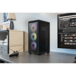 CORSAIR Ház 2000D RGB AIRFLOW Mini-ITX, 3xAF120 RGB SLIM Ventillátorral, SFX Tápegység nélkül, Edzett Üveg, fekete - Image 9