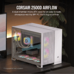 CORSAIR Ház 2500D AIRFLOW, Tápegység nélkül, Edzett Üveg, fehér - Image 2