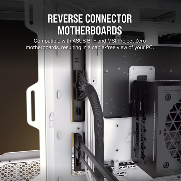 CORSAIR Ház 2500D AIRFLOW, Tápegység nélkül, Edzett Üveg, fehér - Image 4