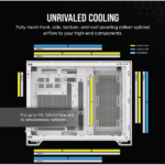 CORSAIR Ház 2500D AIRFLOW, Tápegység nélkül, Edzett Üveg, fehér - Image 5