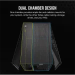 CORSAIR Ház Micro-ATX 2500X, Tápegység nélkül, Edzett Üveg, fekete - Image 3