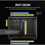 CORSAIR Ház Micro-ATX 2500X, Tápegység nélkül, Edzett Üveg, fekete - Image 4